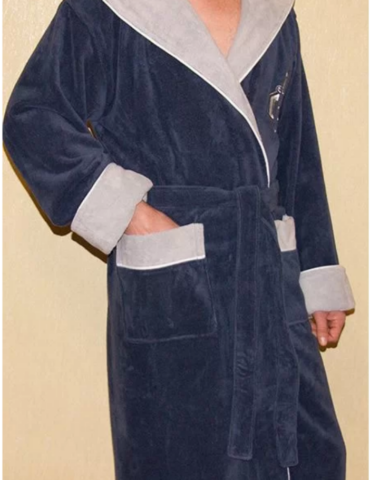 Спортивный мужской махровый халат NUSA ns-2755, Турция