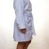 Женский махровый халат Mini (голубой)